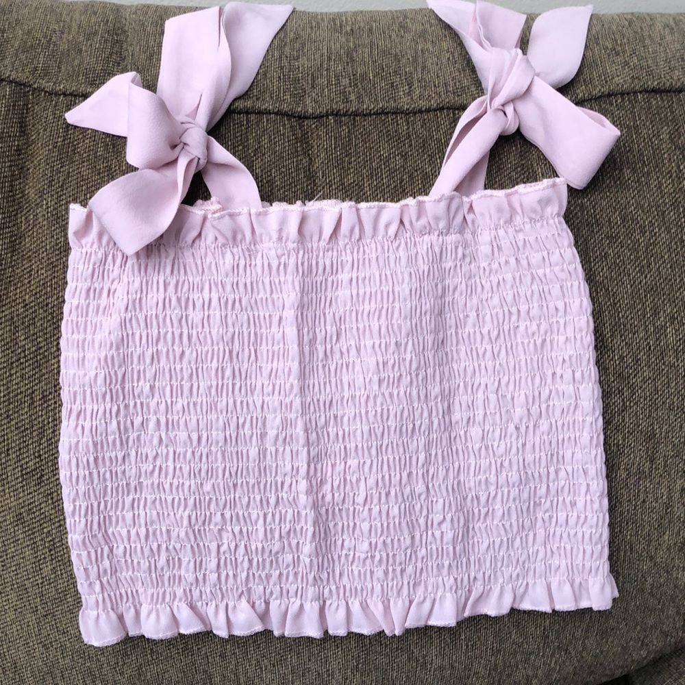 Pink crop top